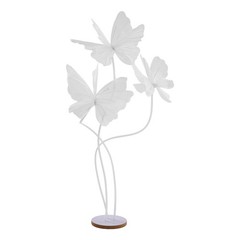 Wedding Artificial Butterfly Decorations Giant 3-head 53.15 inch White with Base