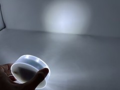 Simplelight 6 Inch White Color Round LED Base Light for Centerpieces 23 LEDs