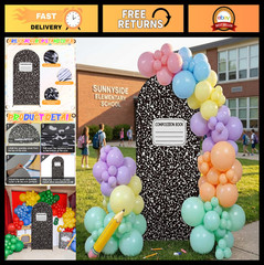 7.2ft Back to School Arch Backdrop Cover – Composition Notebook Decor for Classr