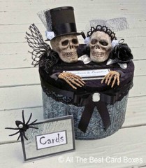 Halloween Wedding Decorations,card box,skull,halloween wedding,personalized