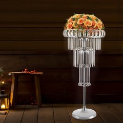 Flower Stand, Wedding Flower Stand with LED, 4 Tier Flower Stand