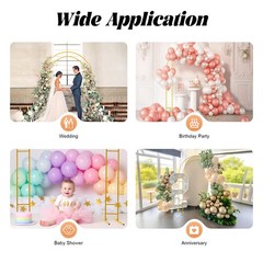 Metal Arch Backdrop Stand Gold Arch Wedding Decoration Rack Indoor/Outdoor Stand