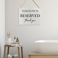 Reserved Seating Signs – This Row Is Reserved Wooden Hanging Signs for Weddin…