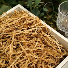 Natural 8 oz Crinkle Cut Kraft Paper Shreds BASKET Gift Box Filler Party Events