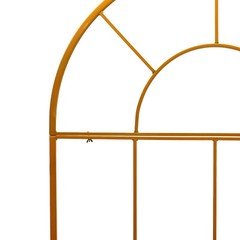 Gold Metal Wedding Arch Chiara Backdrop Stand Round Flower Balloon Frame 2m