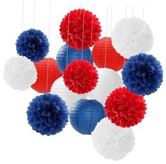 Fourth-4th Of July Imemorial-Day Party-Decorations – 15pcs Red White Red Blue