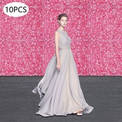 10PCS Artificial Silk Flower Wall Panel Floral Backdrop Party Wedding Decoration