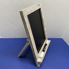Mini Wood Wedding /Rustic/Chalkboard Style sign Easel W/ 1 Chalk Marker 9.5″X14″