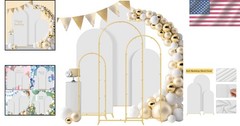 Portable & Stable Wedding Arch Backdrop Set – 4FT, 5FT, 6FT Sizes for All Events