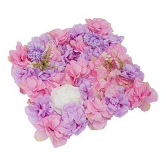6 Pcs Artificial Floral Panels, Flower Wall Panels For Weddings, Birthdays