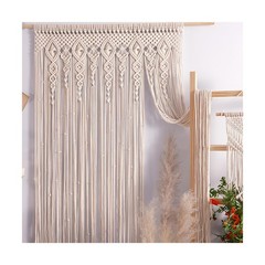 Macrame Curtain Wall Hanging Handmade Boho Curtains for Wedding Backdrop Arch…