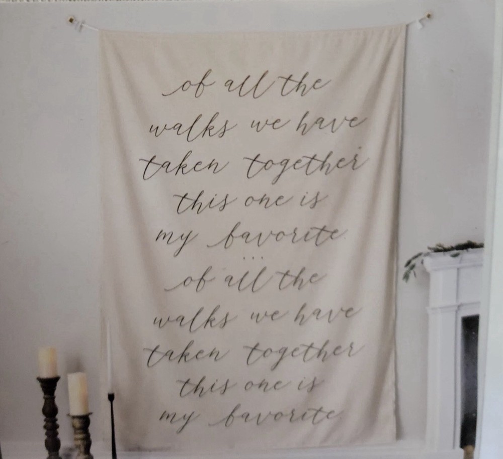 Style Me Pretty Wedding Backdrop NEW “of All The Walks We Have Taken Together..”
