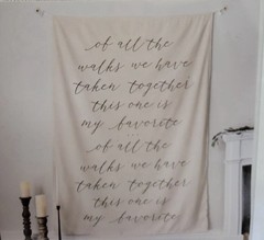Style Me Pretty Wedding Backdrop NEW “of All The Walks We Have Taken Together..”