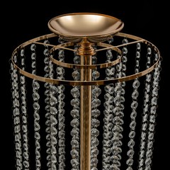 Large Gold Crystal Vases Centerpieces Flower Stand Wedding Centerpieces Decor