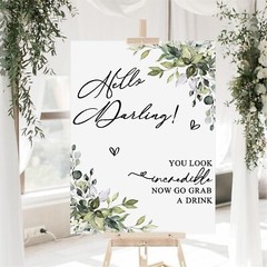 Welcome to Our Wedding Sign Decals Wedding Welcome Sign for Backdrop Selfie M…