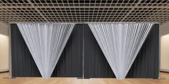 DOUBLE CROSS BAR ADJUSTABLE QUICK BACKDROP KIT 10FT x 20FT PIPE WITHOUT DRAPE