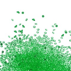 18000-Pack Fake Diamonds Crystal, 4.5mm Mini Clear Acrylic Gems [Deep Green]