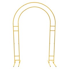 Metal Arch Backdrop Stand Gold Arch Wedding Decoration Rack Indoor/Outdoor Stand