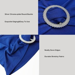 50PCS Spandex Chair Sashes Bands Stretch with Buckle Slider for Wedding & Party