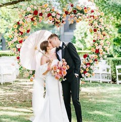 Heavy Duty White Heart Shape Wedding Arch Backdrop Stand Metal Arbor Frame Party
