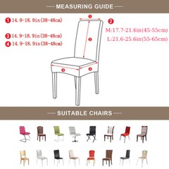Chair Seat Covers Dining Room Stretch Waterproof Cover Wedding Party Bar Decor