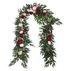 Multicolor Artificial Floral Garland 9ft For Wedding Home Party Decoration