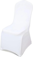 100 NEW White Stretch Spandex Chair Covers / Wedding Parties / All for one Price