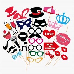 Wedding Photo Booth Props New Design Attached To The Stick US Seller, Ships Free