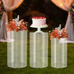 3Pcs Round Cylinder For Birthday Parties, Wedding Round Cylinder Decoration
