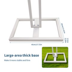Outdoor Wedding Canopy Stand Frame Metal Iron Chuppah Manda w/ 4 Reinforced Base