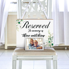 Reserved Signs for Wedding Wood in Loving Memory Wedding Sign in Memory of Paren