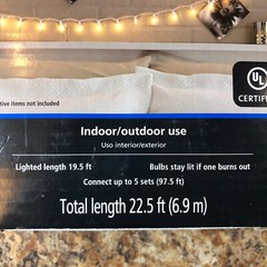 Mainstays 100 Count Clear Mini Lights Indoor/Outdoor Use Weddings Holidays 2 Pk