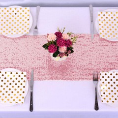 Glitter Sequin Table Runner 12×108 inch for Sparkling Party Home 10 Pack 20 Pack