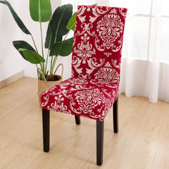 1/2/4/6pcs Printed Dining Room Chair Covers Soft Stretch Spandex Seat Slipcovers