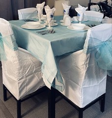 An  Elegant Event Dining  Decorations A Set For 4, Included, Dinnerware, Glasses