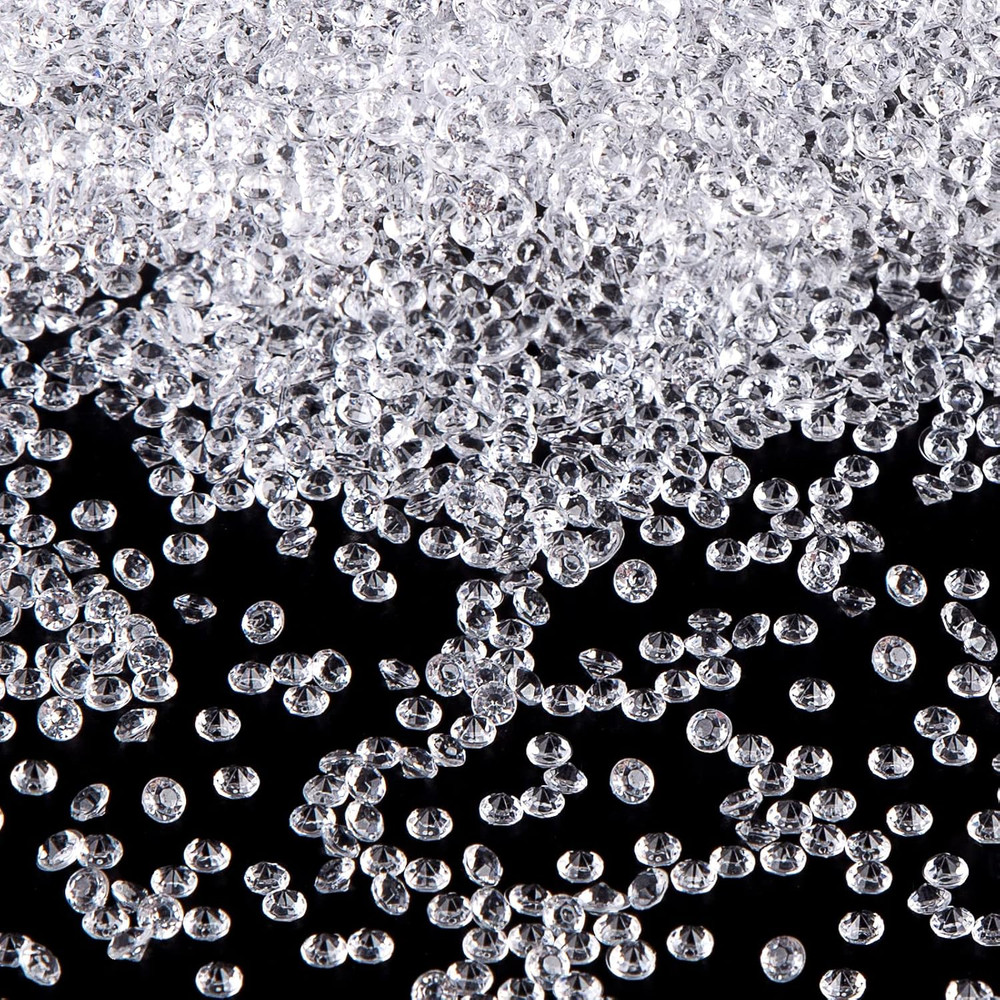 10000PCS 4.5Mm Mini Fake Diamonds, Clear Crystals Vase Fillers | Acrylic