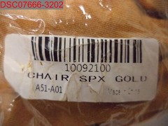 NWOT – 1 Piece Gold Spandex Stretchable Chair Cover, One Size 10092100