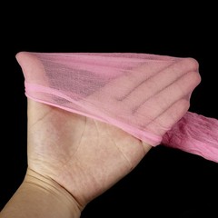 15Pcs Stocking Flower Fabric 65cm/26″ for DIY Mesh Flowers Making, Coral Pink