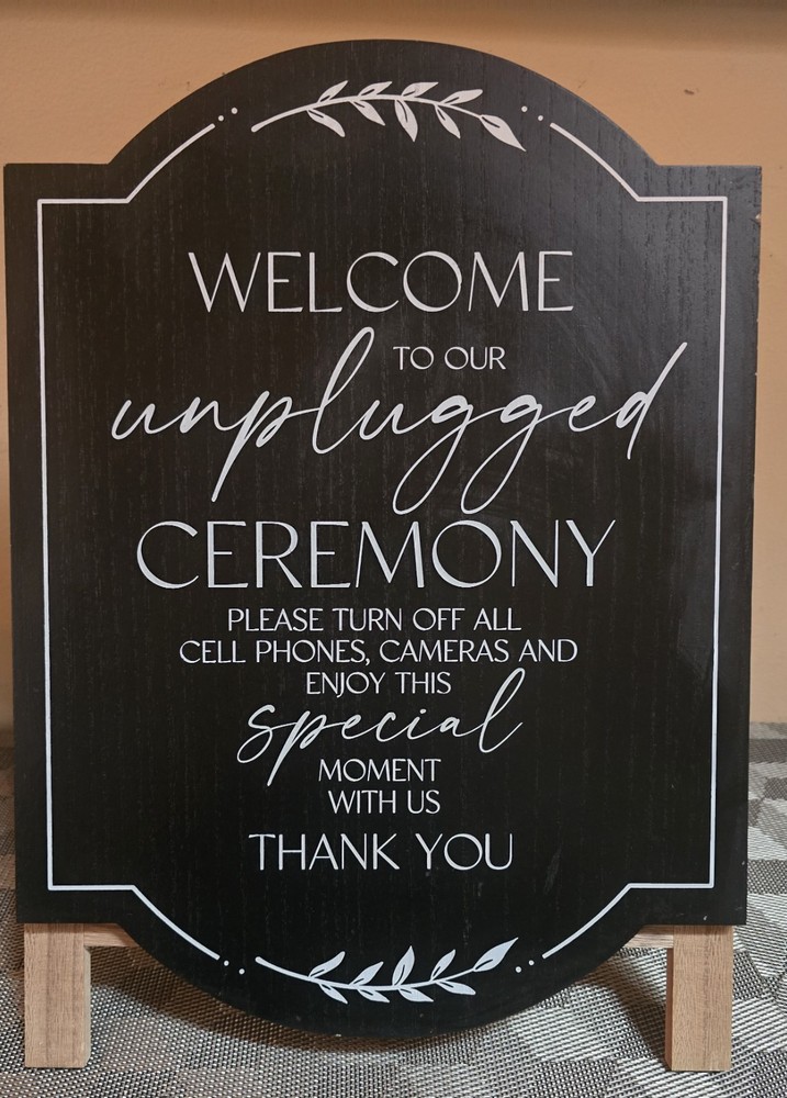 Studio His & Hers Wood Wedding Sign 11.75″x14″x16.38″