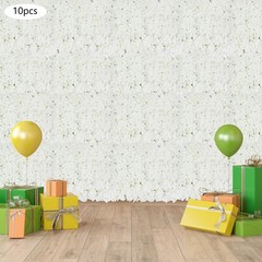 10Pcs Artificial Flower Wall Panels 15.7*23.6in Outdoor/indoor Decor Flower Wall