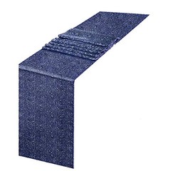 Sequin Table Runner 12″ x 72″ Sparkly Navy Metallic 12″ x 72″ – 1pcs Navy Blue