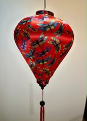 20” AUTHENTIC VIETNAMESE SILK LANTERN — Garlic Umbrella