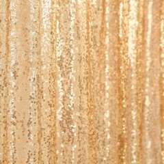 GOLD 8 ft x 8 ft Sequined Backdrop Curtain Wedding Party PhotoBooth Decorations