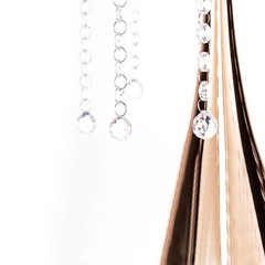8 pcs 13″ long Clear Acrylic Octagon Crystals Drops Garlands Wedding Decorations