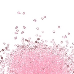 18000-Pack Fake Diamonds Crystal, 4.5mm Mini Clear Acrylic Gems [Pink]