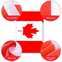 AhfuLife 33 Ft Canada Small Flags Banner for World Cup Decoration 2026, 30 Pc…