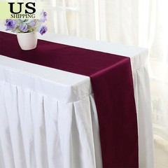 12”×108” Satin Table Runner Wedding Tablecloth Xmas Party Banquet Decoration