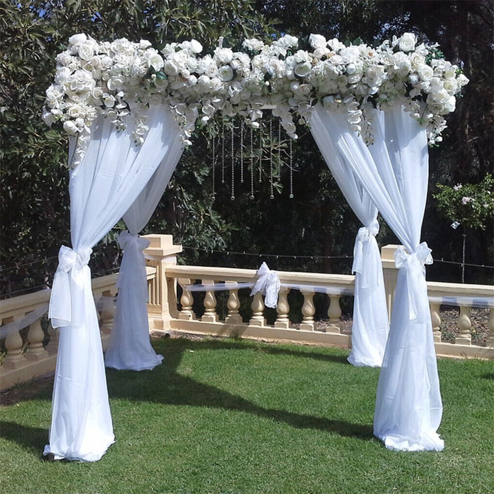Flexible DIY Wedding Background Stand Wedding Canopy Solid Metal Drape Backdrop