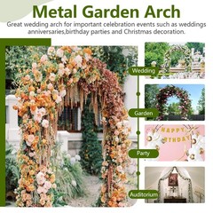 Metal Pergola Arbor Wedding Arch Assemble Freely Garden Arbor Bridal Party Decor