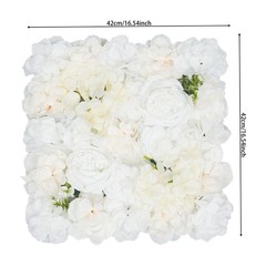6 Pcs Artificial Flower Wall Panel, Artificial Floral Wall Decoration Backdrop